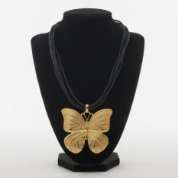 Jewelry - Multi-rope butterfly statement necklace. Brand new. Gift box included.